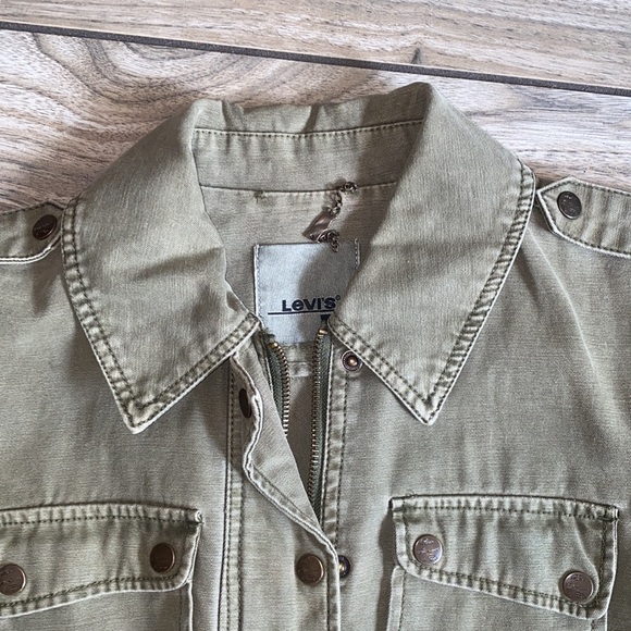 Levi Green Denim Jacket - Picture 2 of 6
